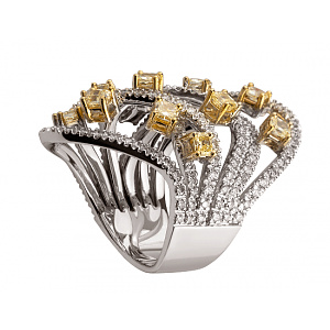 Золота каблучка з діамантами (01-200563573) картинка Золота каблучка з діамантами (01-200563573) фотографія