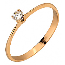 Золота каблучка з діамантом (01-200581673)