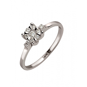 Золотое кольцо с бриллиантами (01-200599973) фотография