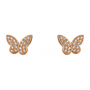 Золоті сережки з фіанітом (цирконієм куб.) (01-200606473) фотографія