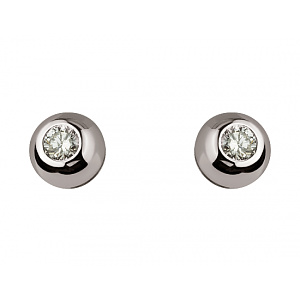 Золоті сережки з діамантами (01-200616873) фотографія