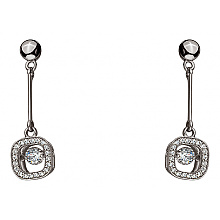 Золоті сережки з фіанітом (цирконієм куб.) (01-200769673)