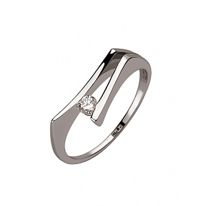 Золотое  кольцо с бриллиантом (01-200815973) фотография