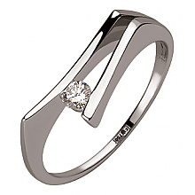 Золотое  кольцо с бриллиантом (01-200815973)