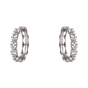 Золоті сережки з фіанітом (цирконієм куб.) (01-200858173) фотографія