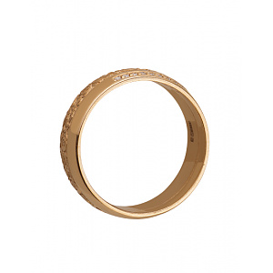 Золота обручка з діамантами (1б_к-259) фотографія