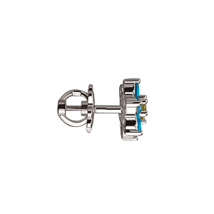 Золоті сережки з фіанітами (кубічним цирконієм) (2с-132) фотографія