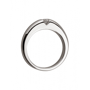 Золотое  кольцо с бриллиантом (01-19246874) фотография