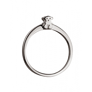 Золотое  кольцо с бриллиантом (01-200323874) фотография