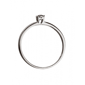 Золота каблучка з діамантами (01-200364874) фотографія