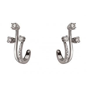 Золотые серьги с бриллиантами (01-200481174) фотография