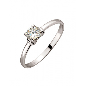 Золота каблучка з цирконієм куб. (01-200523174) фотографія