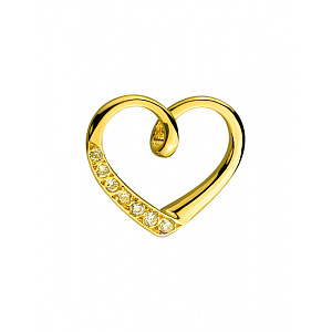 Золотой кулон с цирконием куб. (01-200539574) фотография