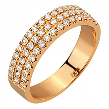 Золотое  кольцо с бриллиантами (01-200838274)