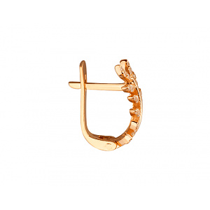 Золоті сережки з фіанітом (цирконієм куб.) (01-200845174) фотографія