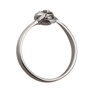 Золота каблучка з діамантом (2б_к-198) фотографія