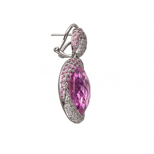 Золоті сережки з діамантами (01-200137475) фотографія