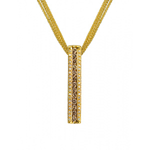 Золотое  колье с бриллиантами (01-200426875) фотография