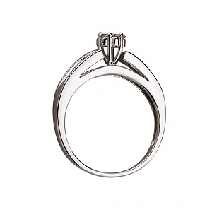 Золотое кольцо с бриллиантами (01-200443775) фотография