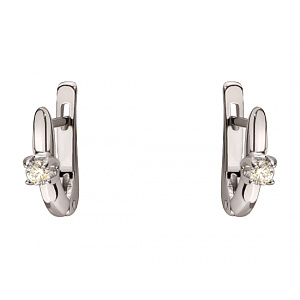 Золотые серьги с бриллиантами (01-200512275) фотография