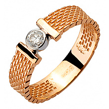 Золота каблучка з діамантом (01-200563575) Золота каблучка з діамантом (01-200563575)