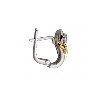 Золоті сережки з діамантами (01-200575975) фотографія