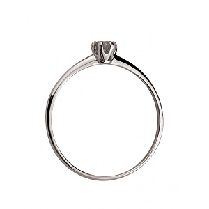 Золота каблучка з діамантом (01-200769675) фотографія