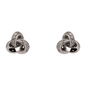 Золотые серьги с фианитом (цирконием куб.) (01-200838275) фотография