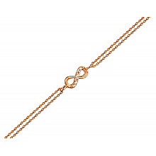 Золотой браслет с фианитом (цирконием куб.) (01-200838375)