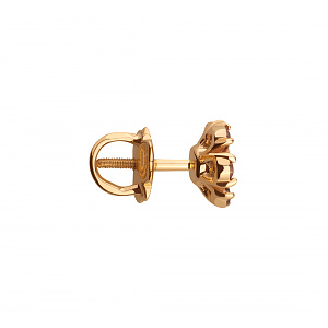 Золоті сережки з фіанітами (1б_с-092) фотографія