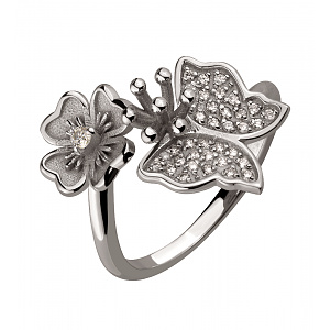 Золотое кольцо с бриллиантами (2б_к-233) фотография