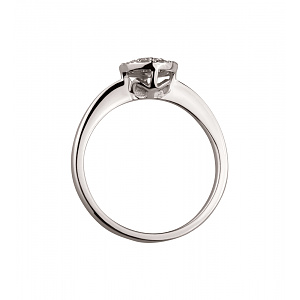 Золота каблучка з діамантами (2б_к-148) фотографія