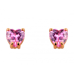 Золоті сережки з цирконієм куб. (01-19118976) фотографія