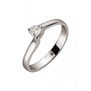 Золота каблучка з діамантом (01-200465876) фотографія