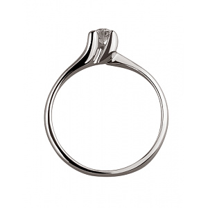 Золота каблучка з діамантом (01-200465876) фотографія