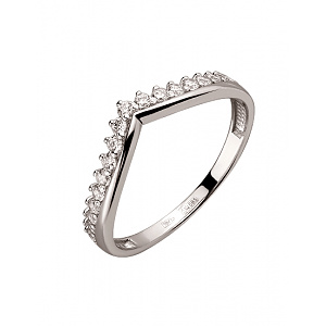 Золота каблучка з цирконієм куб. (01-200523176) фотографія