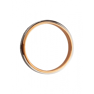 Золота обручка з діамантами (01-200539576) фотографія