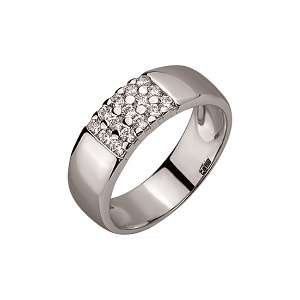 Золота каблучка з цирконієм куб. (01-200575976) фотографія