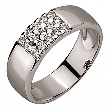 Золота каблучка з цирконієм куб. (01-200575976)