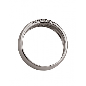 Золота каблучка з цирконієм куб. (01-200575976) фотографія