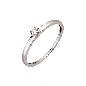 Золотое кольцо с бриллиантом (01-200581676) фотография