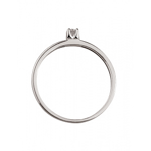 Золотое кольцо с бриллиантом (01-200581676) фотография