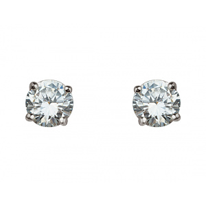 Золоті сережки з фіанітом (цирконієм куб.) (01-200742476) фотографія