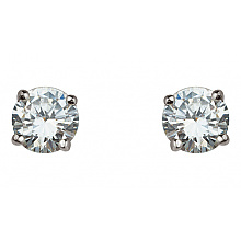 Золоті сережки з фіанітом (цирконієм куб.) (01-200742476)