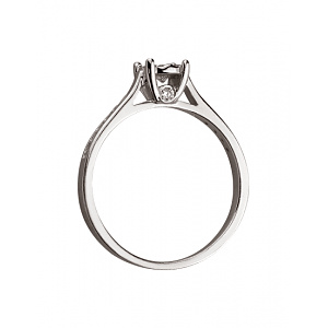 Золотое кольцо с бриллиантами (01-200815976) фотография