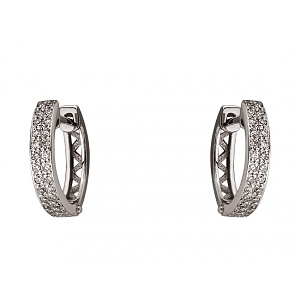 Золотые серьги с бриллиантами (01-200838276) фотография