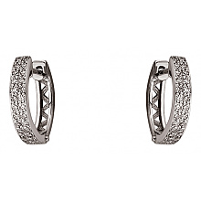 Золотые серьги с бриллиантами (01-200838276)