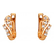 Золоті сережки з фіанітом (цирконієм куб.) 01-200845076 фотографія 1