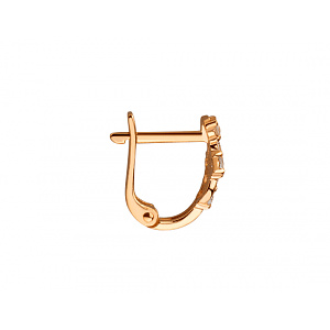 Золоті сережки з фіанітом (цирконієм куб.) (01-200845076) фотографія