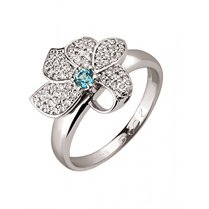 Золотое кольцо с бриллиантами (01-200858076) фотография